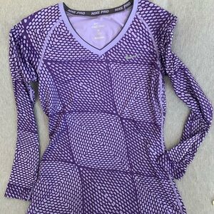 Nike purple Woman’s long sleeve fitted shirt